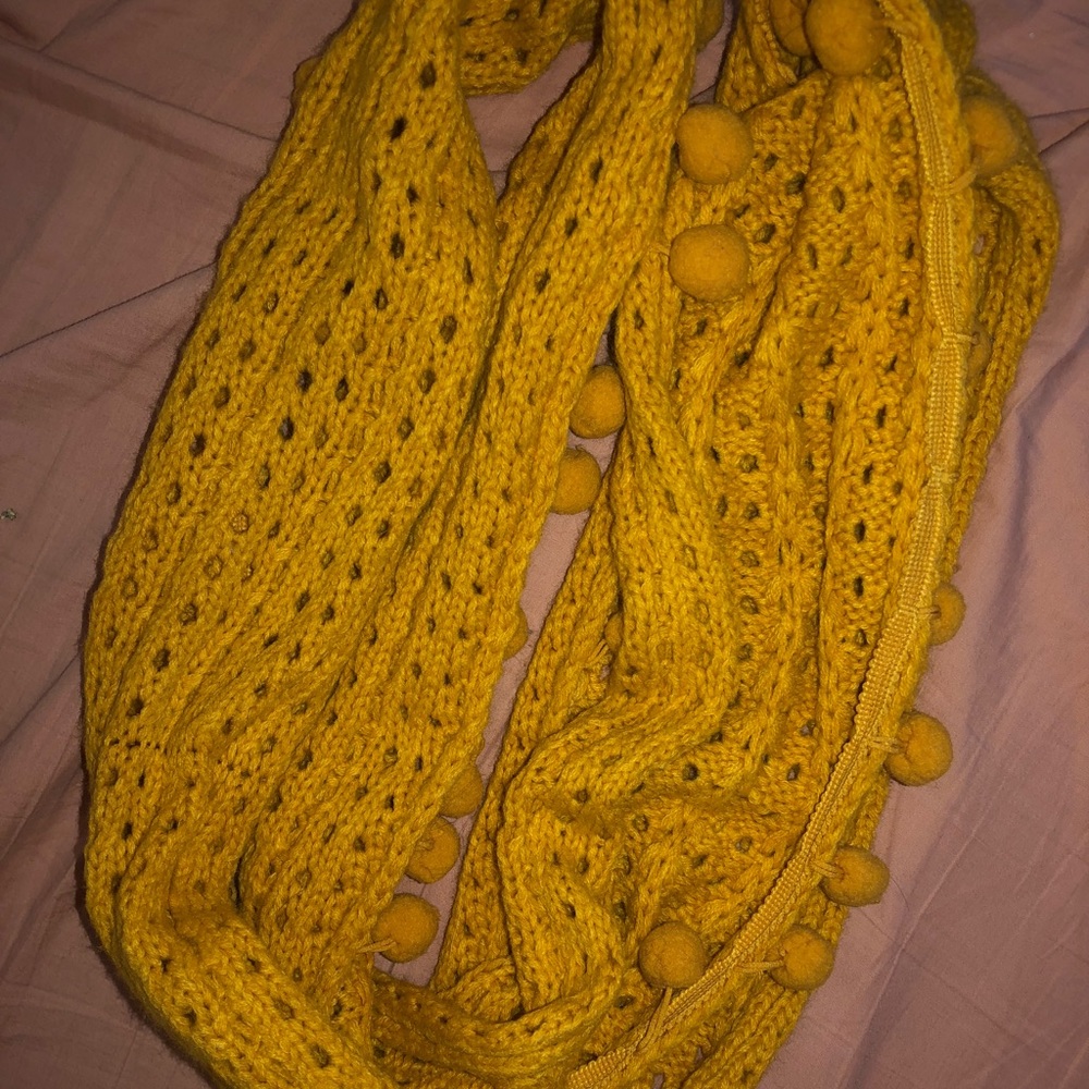 mustard infinity scarf